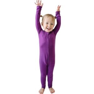 Little Sleepies Ribbed Amethyst Zippy Size 12-18M